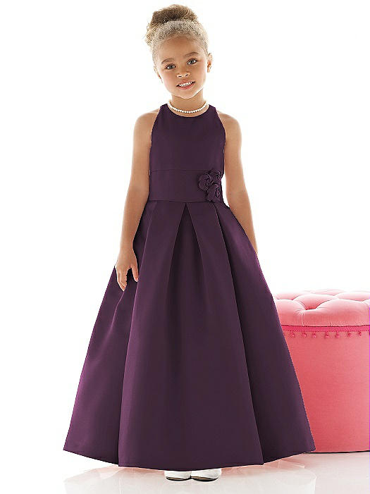 Flower Girl Dress FL4022 Aubergine The Dessy Group