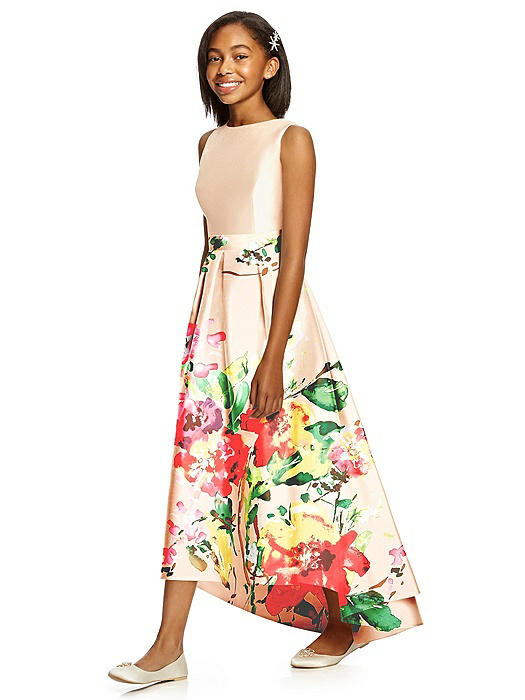 coral junior bridesmaid dresses