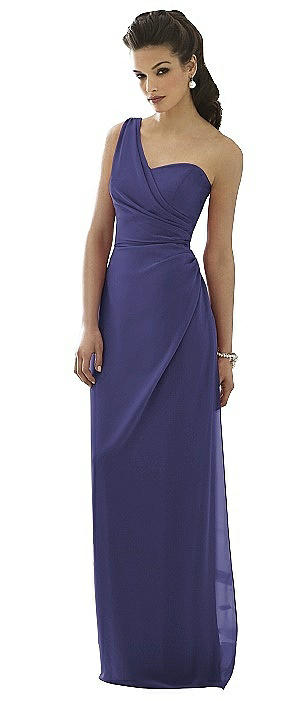 after six one shoulder bridesmaid dresses