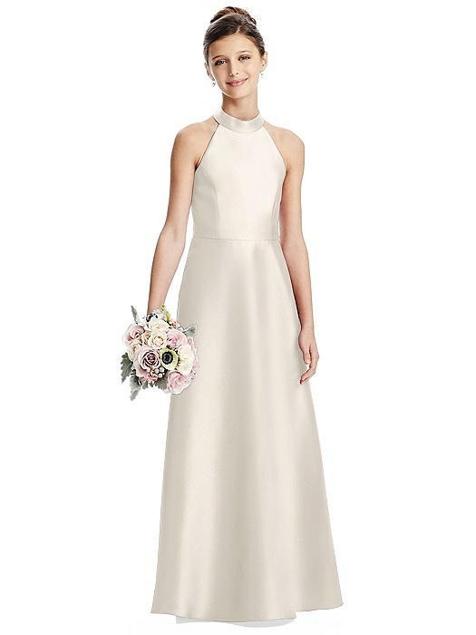 Junior Bridesmaid Dresses Ivory Satin Twill Bridesmaid Dresses