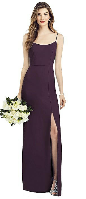 aubergine flower girl dresses