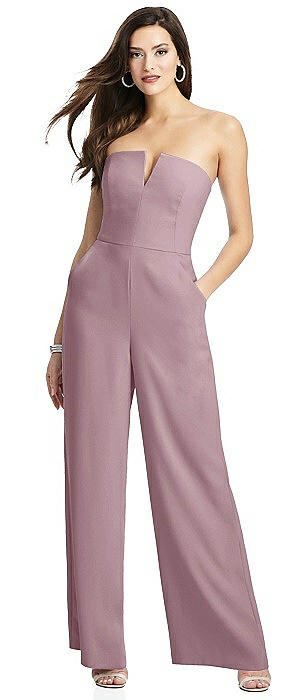 dusty rose bridesmaid jumpsuit
