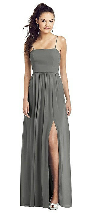 charcoal gray bridesmaid dresses