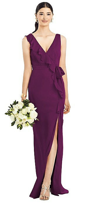 berry bridesmaid dress