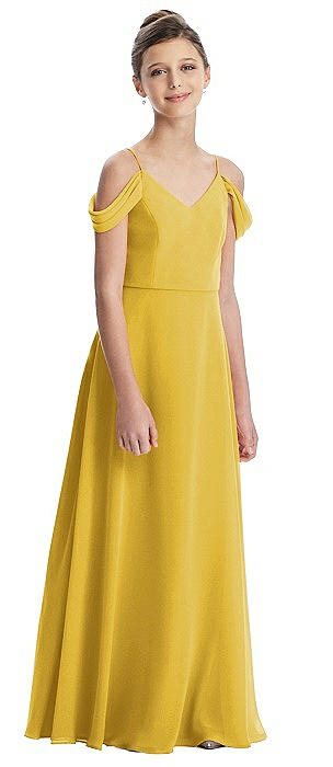 yellow junior bridesmaid dresses