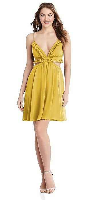 marigold cocktail dress