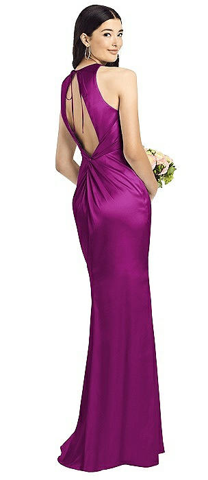 plum mermaid bridesmaid dresses