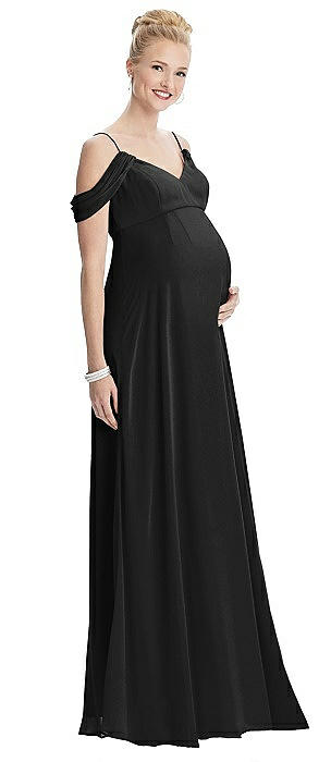 maternity bridesmaid dresses black