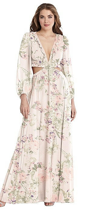 lux off the shoulder chiffon gown dessy collection