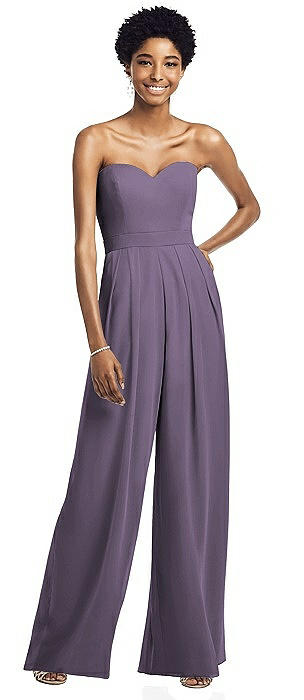 lavender jumpsuit dress