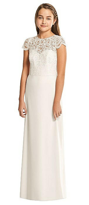 white junior bridesmaid dresses