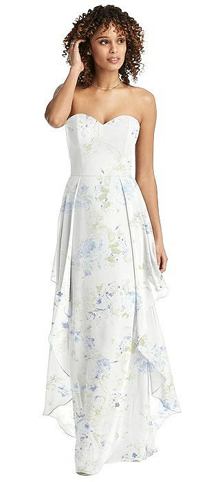 dessy floral bridesmaid dress