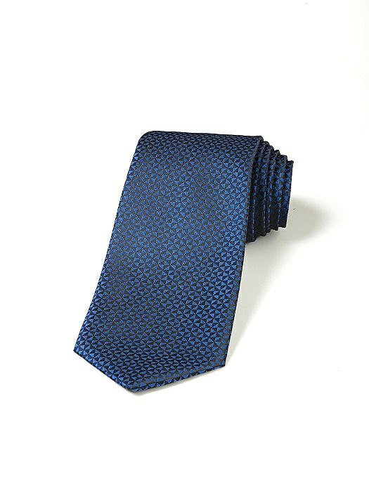 Neck Tie in Bowtie and Hourglass Pattern - Sapphire | The Dessy Group